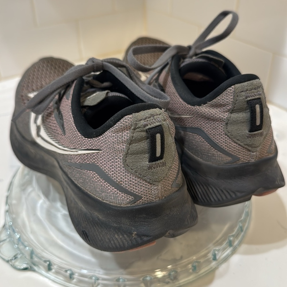 Saucony Womens Ride 15 Gray/Purple Athletic Running Shoes S10729-22, Size 9 - Picture 7 of 15